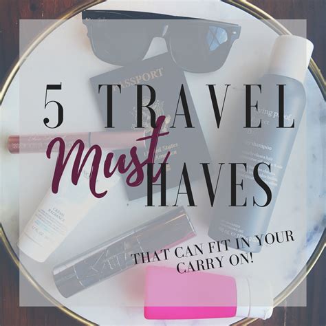 5 Travel MUST Haves!! | Travel must haves, Travel, Must haves