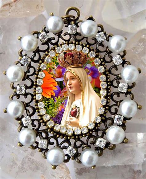 Our Lady Of Fatima Handmade Necklace Catholic Christian Religious
