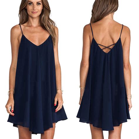 New Summer Sexy Women Sleeveless Party Dress Evening Cocktail Casual