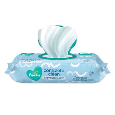 Pampers Complete Clean Baby Wipes 1 Ply Baby Fresh 7 X 68 White