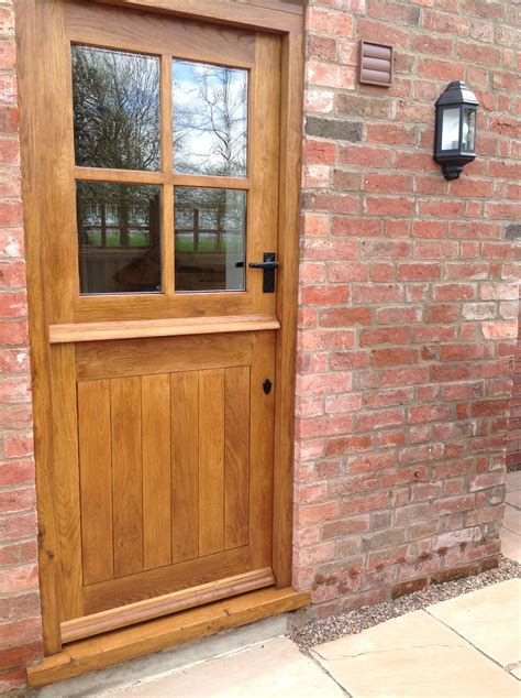 Solid Oak External 4 Panel Stable Door Wood Wooden Stable Exterior