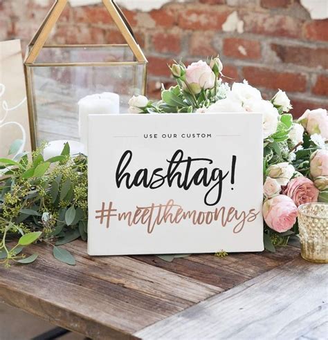 this wonderful wedding hashtag sign is perfect to display your hashtag we ll design your sign