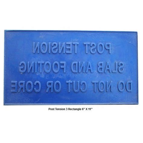 Concrete Stamp Post Tension Slab And Footing Do Not Cut Or Core
