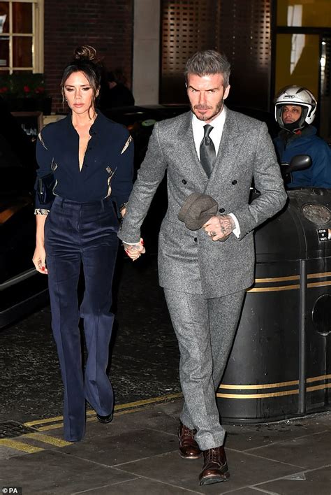 Victoria And David Beckham Look Stylish As They Pack On The Pda At Lfw