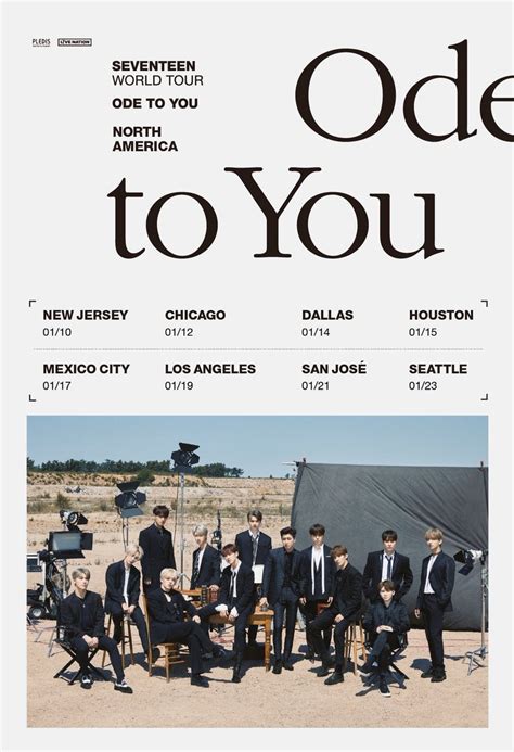 Seventeen Ode To You World Tour Dates Announced For North America