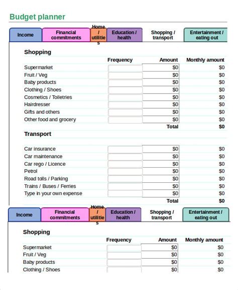 Simple Budget Spreadsheet Template 13 Freeword Excel Pdf Documents