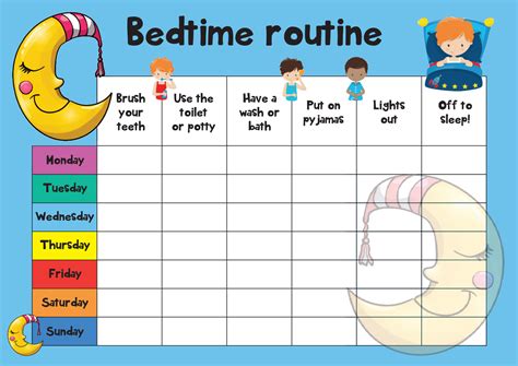 Morning And Bedtime Routine Charts