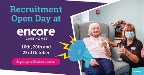 Recruitment Open Days At Encore Care Homes