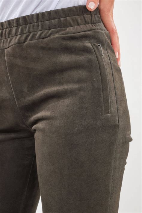 Pantalon Daim Stretch Kaki Oakwood Energy Daim Kaki Cesare Nori