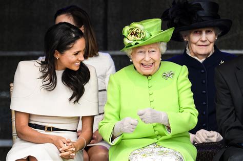 Meghan Markle Shares Several Laughs With Queen Elizabeth Ii In First Solo Appearance Together