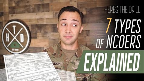 Here S The Drill 7 Types Of NCOERS Explained YouTube