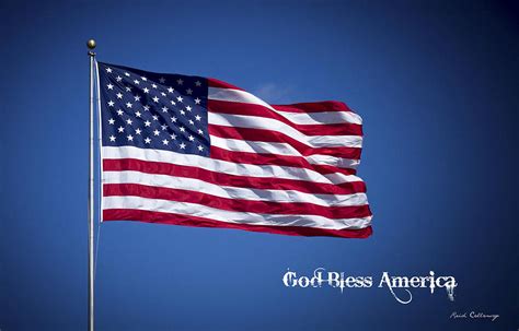 The American Flag Waves 50 Stars Thirteen Stripes God