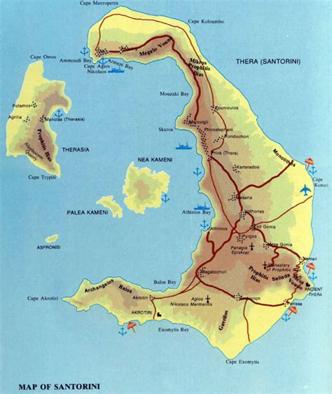 Mapas Detallados De Santorini Para Descargar Gratis E Imprimir