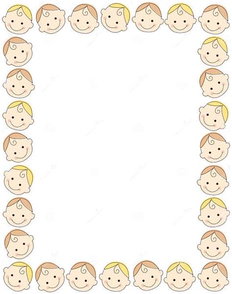 Baby Border Frame Stock Vector Illustration Of Birth 12214967