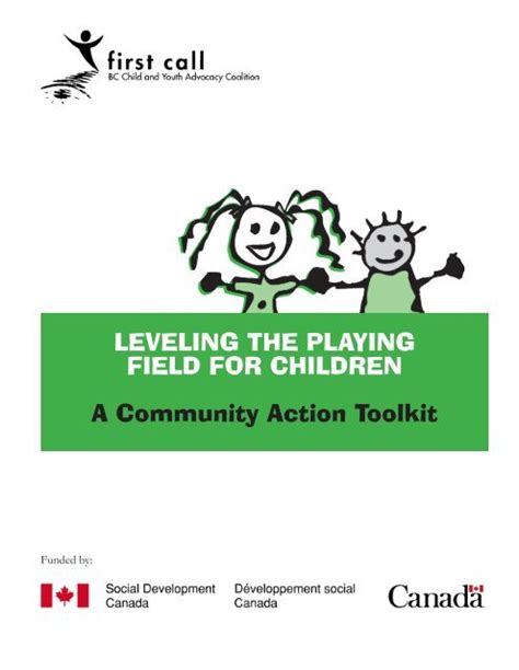 Leveling The Playing Field For Children A Community First Call