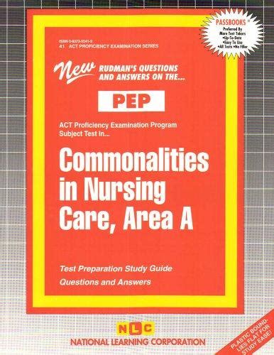 Commonalities In Nursing Care Area A Nursing Concepts 1