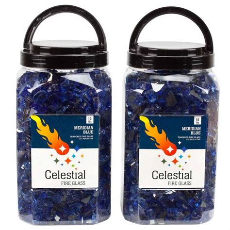 Blue Fire Glass Celestial Fire Glass Support