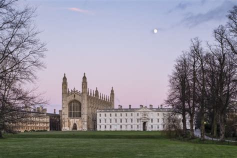 Kings College Chapel And The Gibbs Building Cambridge Seen From The