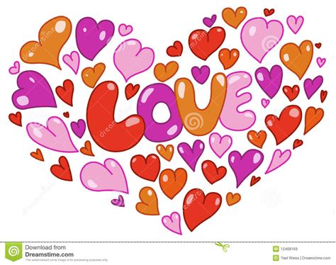 Hearts Card Stock Vector Illustration Of Lover Design 12468169