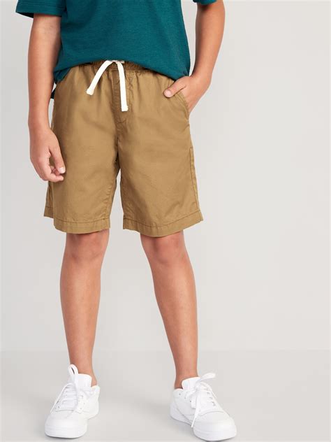 Built In Flex Straight Twill Jogger Shorts For Boys At Knee Old Navy