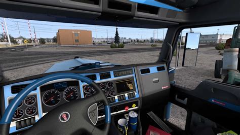 Kw W900 Blue Interior V10 143 Ats Mods American Truck Simulator