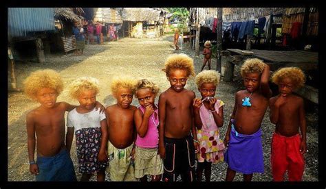 Meet The Melanesian With Their Natural Blonde Hair Orijin Solomon Islands South Pacific