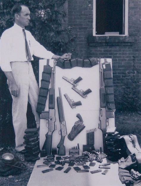 The Arsenal Found In The Trunk Of Bonnie Parker And Clyde Barrows Car