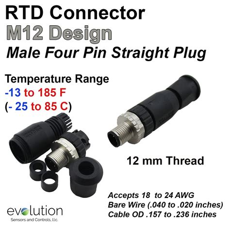 M12 Rtd Connector Male M12 And Other Circular Rtd Connectors