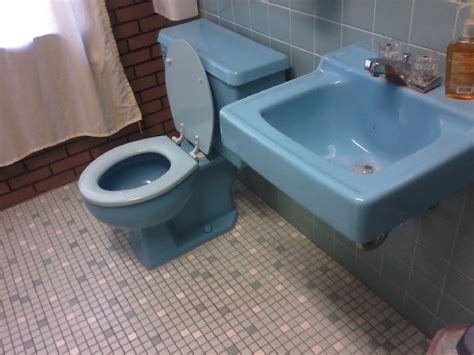 Vintage Style Blue Toilet Rustica House