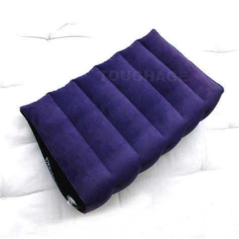 inflatable sex wedge pillow with two hand cuffs toughage adult sex position pillow furniture for