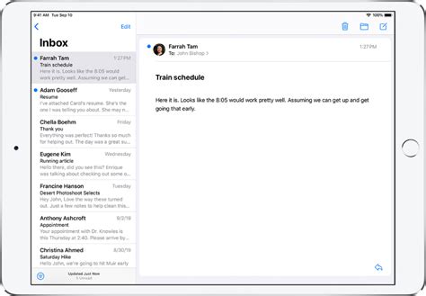 View An Email In Mail On Ipad Apple Support