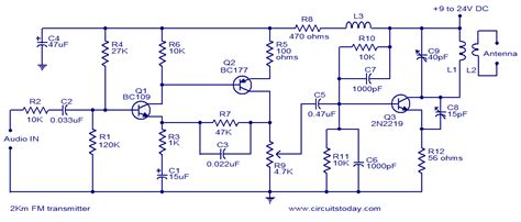 2 Km Fm Transmitter Detailed Working With Circuit Diagram