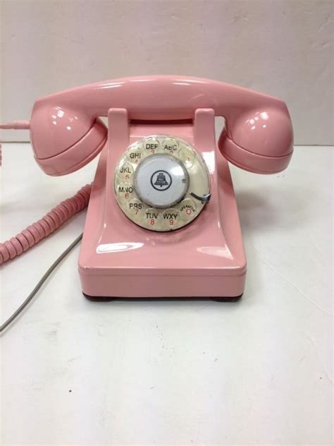 Pink Working Western Electric Lucy 302 Painted Rotary Dial Telephone