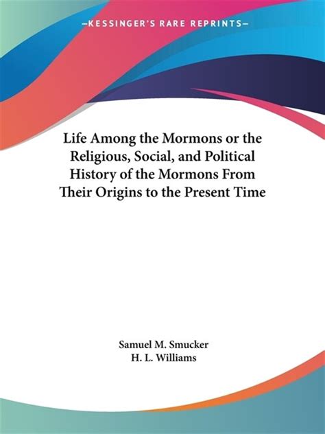 알라딘 Life Among The Mormons Or The Religious Social And Political