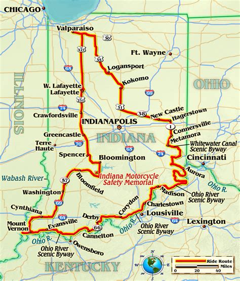Road Map Of Ohio And Indiana Map