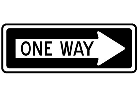 One Way Sign Free Svg File