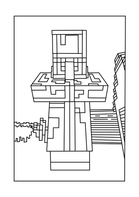 Minecraft Village Coloring Pages Barry Morrises Coloring Pages