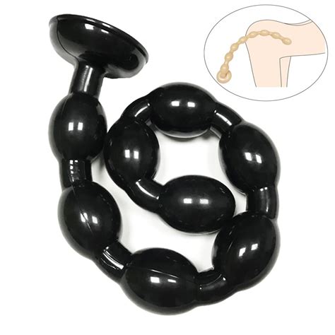 50cm Super Long Anal Bead Plug With Suction Cup Prostate Massager Anus