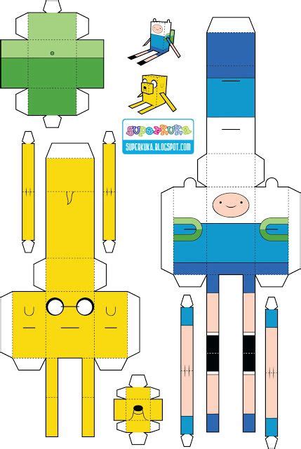 Adventure Time Paper Toy Molde Adventure Time Crafts Adventure