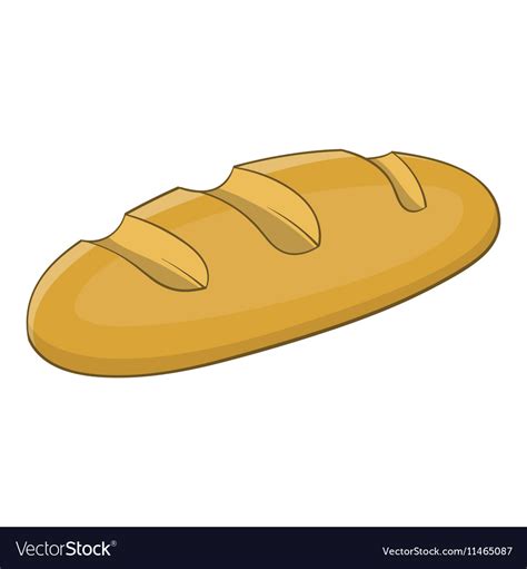 Bread Icon Cartoon Style Royalty Free Vector Image