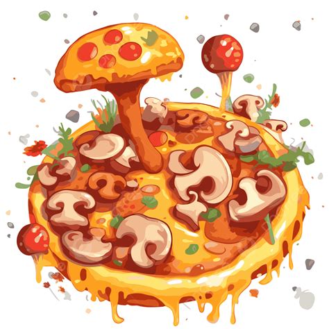 Pizza Png Vector Png Pegatina Clipart Artista Ilustración Dibujos Animados De Pizza De