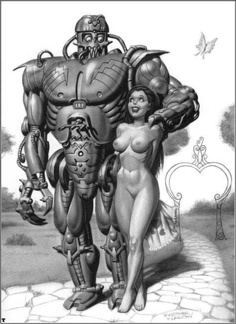 Rule 34 2000s Completely Nude Dorothy Gale Monochrome Nude Robot Smile Tagme The Wizard Of Oz