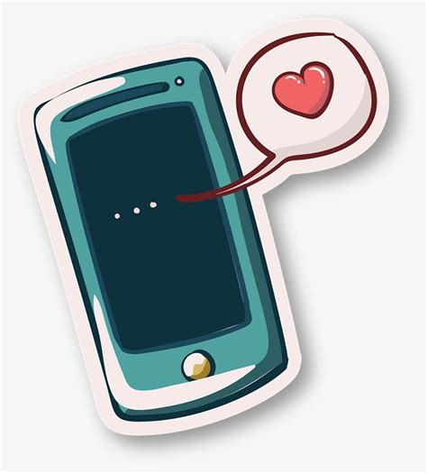 Cartoon Mobile Phone Sticker Png Images Cartoon Vector Mobile Vector