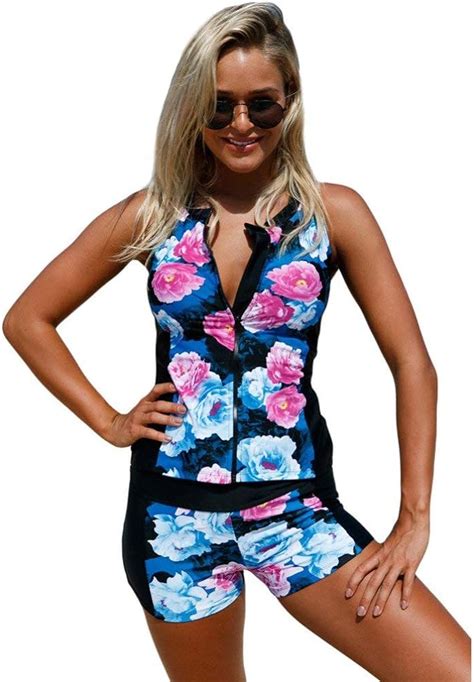 Summer Cute Swimsuit Bikini Floral Print Bathing Suit Top Fashion