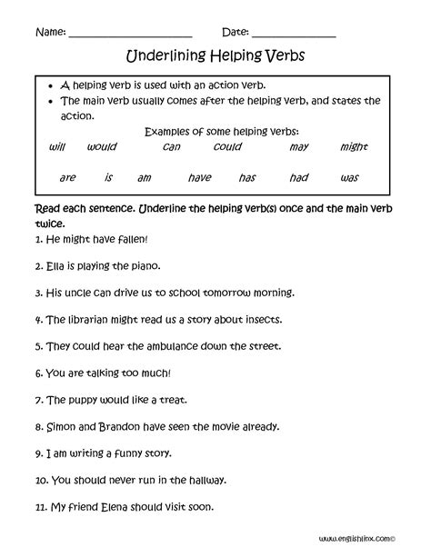 Action Verbs Worksheets For Grade 1 Your Home Teacher English