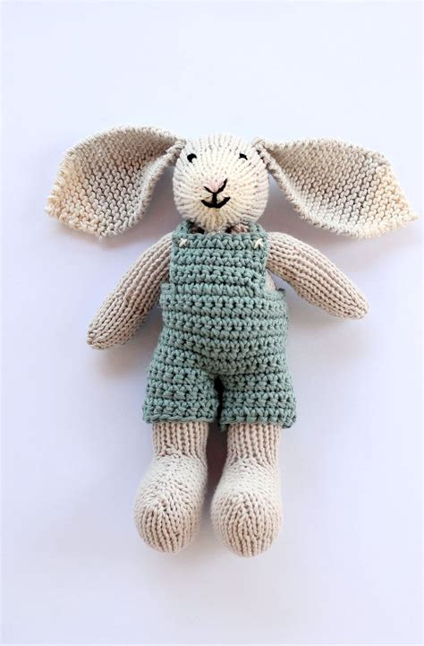 Stuffed Bunny Pattern With Crochet Overalls Handy Little Me