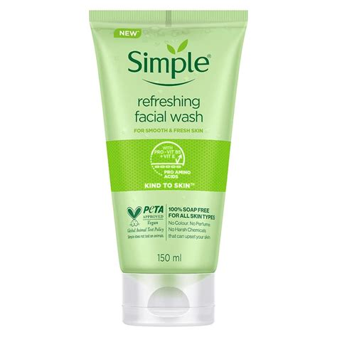 Simple Kind To Skin Refreshing Facial Wash 150 Ml Pack Of