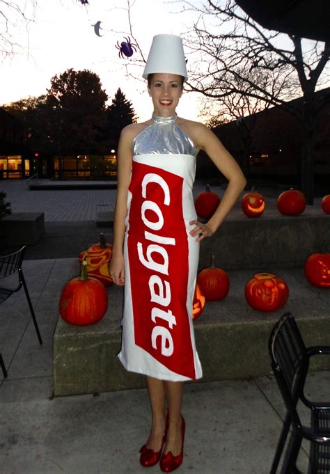 My Toothpaste Costume Made Without A Pattern On A Duct Tape Dress Form