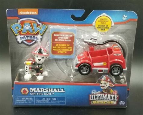 Paw Patrol Ultimate Rescue Marshalls Mini Fire Cart With Collectible