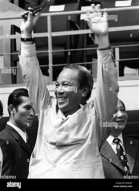 President Of South Vietnam Nguyen Van Thieu 1923 2001 During A